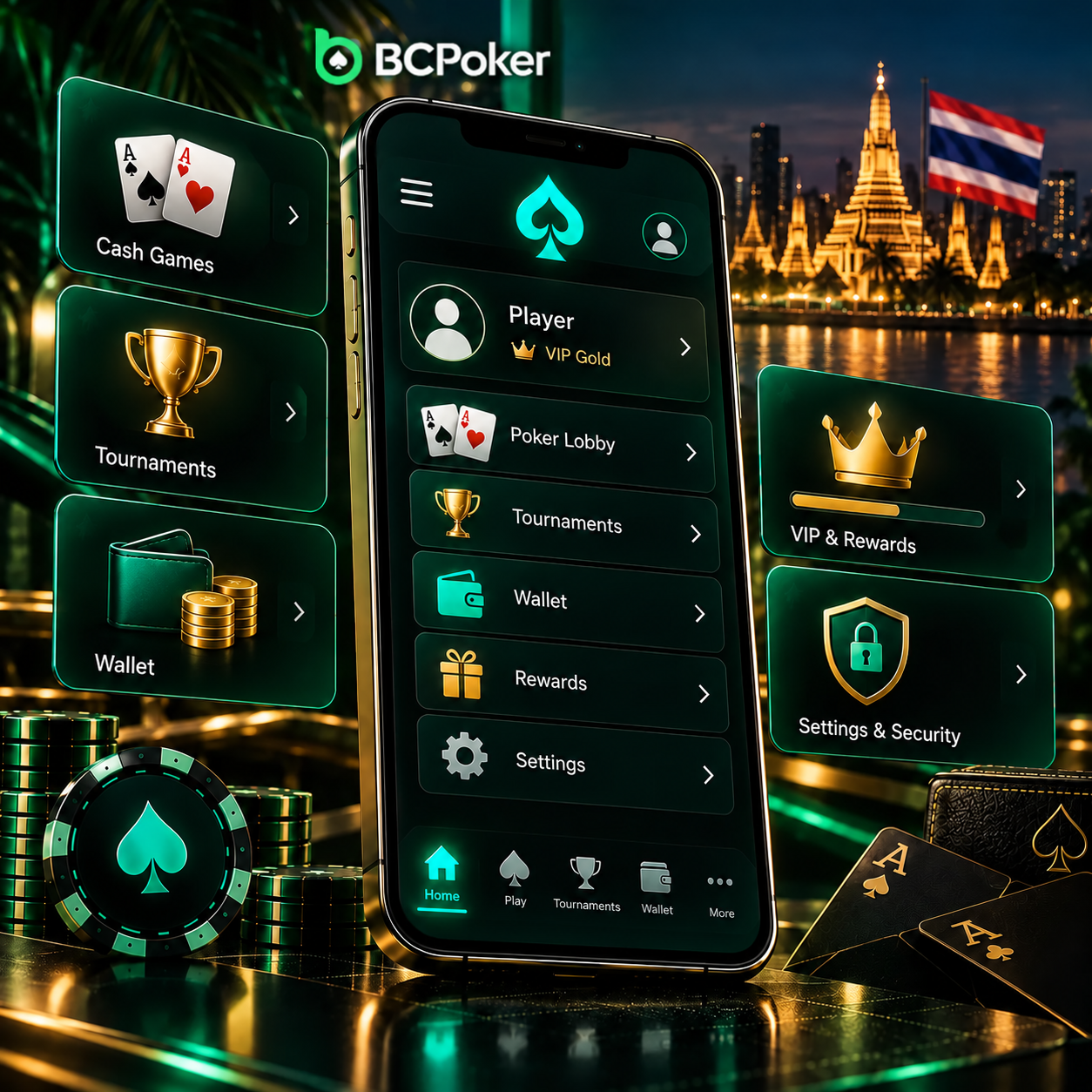 BCPoker Thailand login access banner